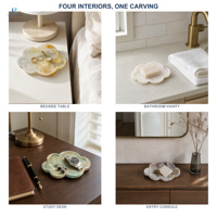 Plat en marbre Luca à quatre lobes |   Marbre naturel pour comptoir de salle de bain, commode, suite d'hôtel et commandes pour boutiques ODM OEM