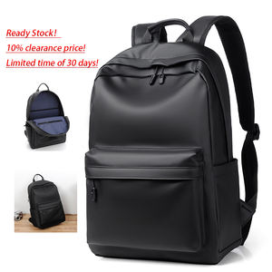 <span class=keywords><strong>Mochila</strong></span> para Portátil <span class=keywords><strong>de</strong></span> PU Simple, Ligera y Elegante con Logotipo Personalizado, <span class=keywords><strong>Mochila</strong></span> Casual Impermeable para Estudiantes, Gran Venta - Product Image 1