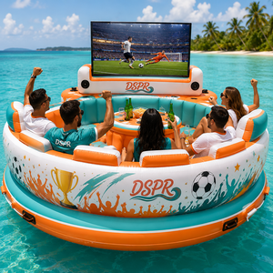 Piattaforma Galleggiante Gonfiabile per il Calcio, per il Visionamento di Partite e Feste, Grande Molo Galleggiante con Opzione Logo Personalizzato - Product Image 4