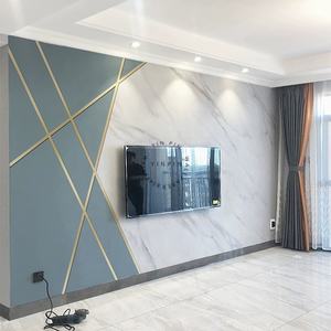 Moderna semplicità TV sfondo pesce pancia bianco murale di marmo carta da parati <span class=keywords><strong>per</strong></span> la decorazione della parete del salotto - Product Image 1