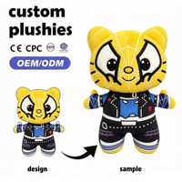 Peluche personnalisable Chat Araignée Dessin Animé, Super Douce avec Rembourrage en Coton PP, Taille 11-30CM, Cadeau Unisexe pour Fête