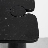 KUMUSI MEUBLES Console de télévision en pierre solide moderne et luxueuse au design minimaliste Meubles de salon Table console de style français pour couloir