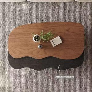 Nuovo Tavolino da Caffè 2025 in Legno Massello, Durevole, Estensibile, Moderno, Semplice, Bicolore, per Soggiorno e Uso Domestico - Product Image 4