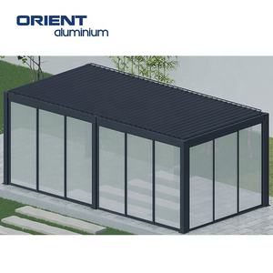 Fixe En Aluminium de Style Véranda Hiver Jardin Conservatoire Salle De Verre Serre Préfabriquée Système Toit <span class=keywords><strong>Solarium</strong></span> Modulaire - Product Image 3