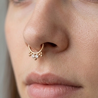 Anneau de nez clicker Xinfocus 16G, design tendance, bijou corporel de mode pour femmes et hommes