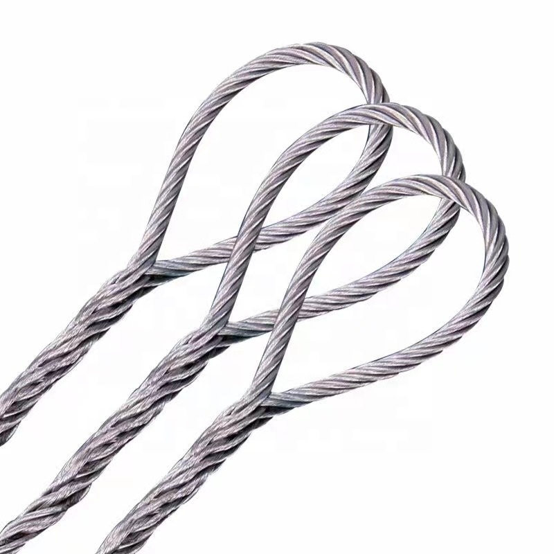 Wire Rope Sling Spliced Soft Loop Sling with two eyelets