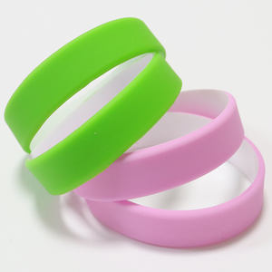 Kfei אישית סיליקון רגיל היד רצועות כפול שכבה כפול עניבה ריק צבע עניבה ילדים ילדים סיליקון גומי - Product Image 3