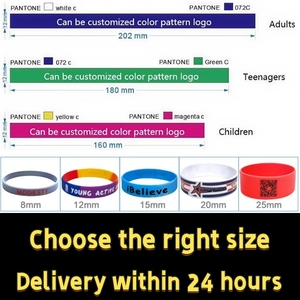 Envío en 24 horas, la respuesta más rápida, pulsera de silicona con citas inspiradoras alemanas personalizables para motivarse - Product Image 5