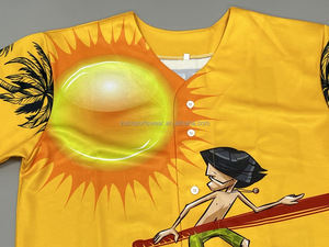 Maillot de baseball personnalisé en polyester jaune uniforme à enfiler pour femme chemises de softball à impression par sublimation à manches courtes - Product Image 3
