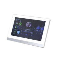 8 kanal müzik amplifikatör akıllı ev WIFI alıcısı ile 7 inç dokunmatik ekran 25W Bluetooth kablosuz duvar güç amplifikatörü