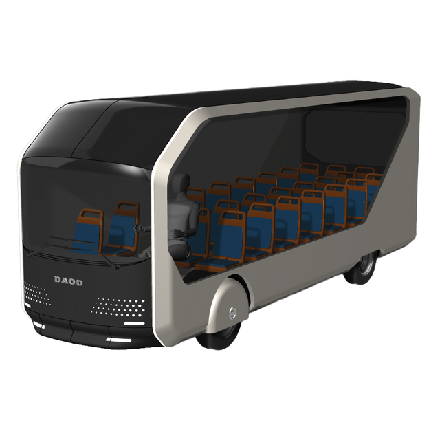 New 300KM Long Range Electric Mini Bus for Public Transport Automatic Transmission for Daily Use