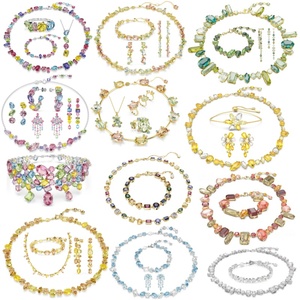 Set di Gioielli Serie Candy Heart - Bracciale, <span class=keywords><strong>Collana</strong></span>, Anello, Orecchini in Cristallo Sfumato - Accessori di Lusso ed Eleganza - Product Image 1