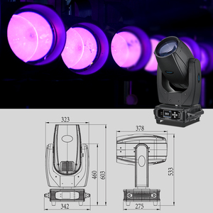 Big Dipper LB380-II 17R, Cabeza Móvil LED para Iluminación <span class=keywords><strong>de</strong></span> Escenario, Haz <span class=keywords><strong>de</strong></span> Luz <span class=keywords><strong>de</strong></span> 380w, Luces <span class=keywords><strong>de</strong></span> Cabeza Móvil para Discotecas y Clubes Nocturnos - Product Image 3