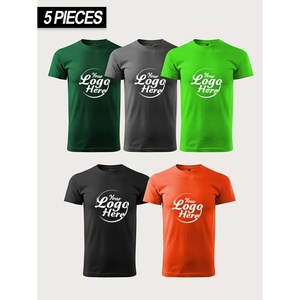 Camisetas Deportivas Casuales de Manga Corta para Hombre de Alta Calidad, 100% Algodón, Transpirables, Estampadas - Product Image 1