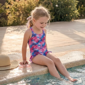 <span class=keywords><strong>Maillot</strong></span> <span class=keywords><strong>de</strong></span> <span class=keywords><strong>bain</strong></span> une pièce pour filles, imprimé galaxie, ourlet à volants, extensible et doux, pour tout-petits, vêtements <span class=keywords><strong>de</strong></span> plage, pour fête à la piscine, été - Product Image 2
