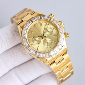 Orologi Meccanici da <span class=keywords><strong>Uomo</strong></span> in Metallo, <span class=keywords><strong>Orologio</strong></span> Automatico di Lusso alla Moda con Motivo Tigre e Diamanti, Oro <span class=keywords><strong>Giallo</strong></span> 40mm - Product Image 2