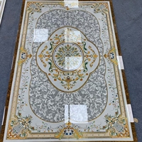 Carrelage en porcelaine effet cristal doré 1600*2400mm, taille personnalisée pour hôtel, villa, hall, centre commercial, maison