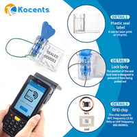 Sceau de sécurité rotatif RFID NFC double fréquence sans batterie, lisible par téléphone, anti-effraction, pour boîtier électrique