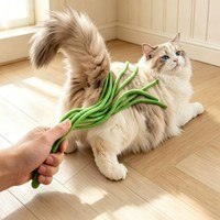Mainan Kucing Grosir Bentuk Kacang Realistis, Spons Lembut, Mainan Interaktif untuk Menggigit dan Bermain, Mainan Anak Kucing