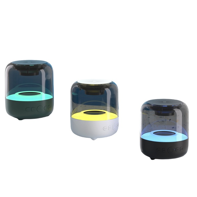 BT15 AI Smart Speaker Mini HIFI Sound Quality Dazzling Neon Lights 360 Surround Sound Ultra Long Life Voice Control Parties