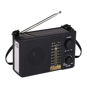 Radio solar multibanda con ranura para tarjeta MP3, luz LED y panel solar 2128BTS - Product Image 1