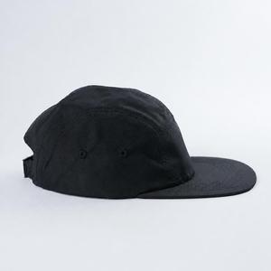Casquettes de <span class=keywords><strong>course</strong></span> noires non structurées avec logo imprimé, en nylon imperméable de haute qualité, casquettes <span class=keywords><strong>à</strong></span> 5 panneaux, casquettes de sport - Product Image 4