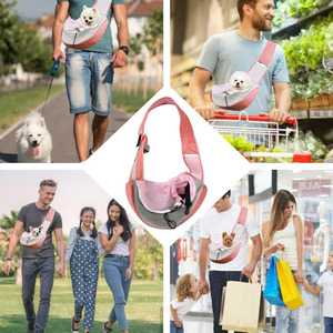 Free sample Wholesale Small <b>Dog</b> & Cat Sling <b>Carrier</b> Convenient Storage Pocket Pet <b>Backpack</b> with Extra Pocket Animal Pattern - Product Image 3
