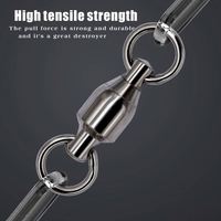 Swivel Bearing Bola Berkualitas Tinggi Dengan Cincin Kokoh Perlengkapan Memancing Ikan Mas Konektor Pancing Swivel Bearing Bola