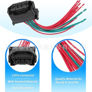 Conector de Faro Halógeno BMW de 12 Pines, Arnés de Cableado con Aislamiento de PVC IP65 12V - Product Image 3