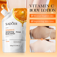 Lotion corporelle éclaircissante, hydratante, nourrissante, biologique, végane, parfumée, à la vitamine C et à l'huile d'olive, 300g, pour femmes, tous types de peau