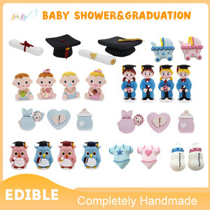Venta al por mayor del fabricante: 3 unidades <span class=keywords><strong>de</strong></span> decoración comestible 3D Halal para pastel <span class=keywords><strong>de</strong></span> baby shower <span class=keywords><strong>de</strong></span> niña, suministros <span class=keywords><strong>de</strong></span> azúcar para decoración <span class=keywords><strong>de</strong></span> pasteles. - Product Image 2