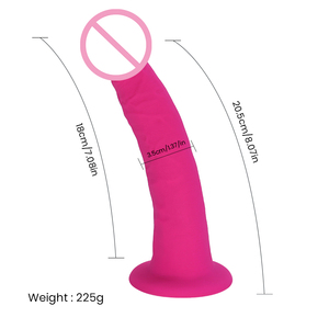 Erwachsenen-Sexspielzeug Weibliche Masturbation Superweicher Großer Realistischer Rosa-Lila Silikon-<span class=keywords><strong>Dildo</strong></span> - Product Image 6