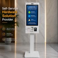 Terminal de Autoservicio Todo en Uno con Android 14, Diseño Compacto, Pantalla Táctil de 24 Pulgadas, Kiosco de Pago POS para Pedidos sin Supervisión