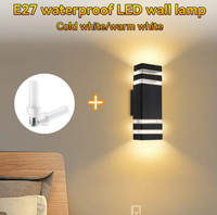 Lampu Dinding Luar Ruangan Modern Courtyard E27 GU10, Lampu Taman/Lampu Dinding LED/Lampu LED Dinding