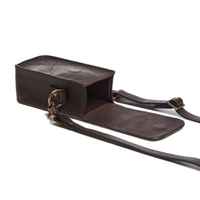 Petit sac à appareil photo en cuir PU vegan, léger, bandoulière, sac bandoulière pour la photographie de voyage en plein air