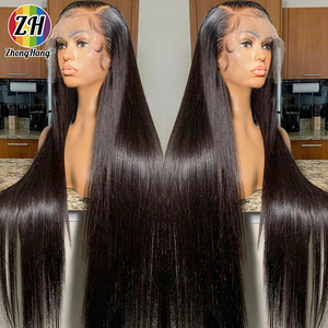 Perruque en cheveux humains brésiliens vierges 100% naturels, <span class=keywords><strong>livraison</strong></span> le jour même, 30 32 34 36 38 40 50 pouces, perruques HD Full Frontal Lace de qualité supérieure - Product Image 1