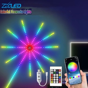 5V Rgbic Âm Thanh Nhận Biết Âm Nhạc Nhịp Điệu Kích Hoạt Kỹ Thuật Số Điều Khiển IC Nhà Đảng Trang Trí Nội Thất <span class=keywords><strong>LED</strong></span> Pháo Hoa Dải Ánh Sáng - Product Image 1