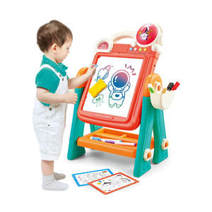 <span class=keywords><strong>Pizarra</strong></span> de Dibujo y Escritura para Niños, Juguetes Educativos 2 en 1, <span class=keywords><strong>Pizarra</strong></span>, <span class=keywords><strong>Caballete</strong></span> de Dibujo, Mesa de Aprendizaje, <span class=keywords><strong>Pizarra</strong></span> Blanca - Product Image 1