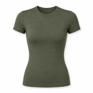 Abbigliamento Yoga di Marca Famosa per Donne, T-shirt Traspirante Aderente a Maniche Regolari per Allenamento Pilates - Product Image 5