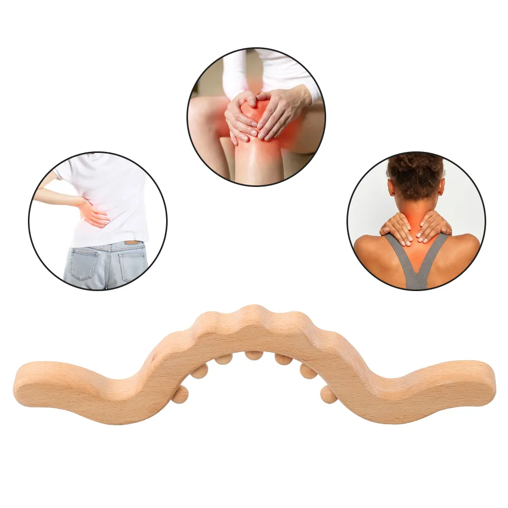 Cellulite Therapy Wooden Rollers Handheld Massagers Deep Tissue Massage Fat Burning Body Sculpting Natural Safe Effective