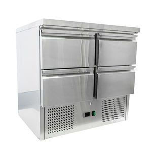 Réfrigérateur en acier inoxydable S901WT double portes comptoir <span class=keywords><strong>saladette</strong></span> à bord incurvé - Product Image 4