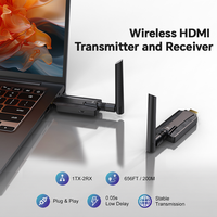 Émetteur et Récepteur Sans Fil 1080P Mini Format avec Longue Portée 200M/656FT 1TX vers 2RX