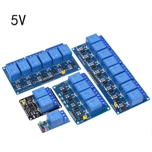 Módulo de relé de 5v, 1, 2, 4, 6 y 8 canales, con optoacoplador, salida de 1, 2, 4, 6, 8 vías, para PIC, AVR, DSP, ARM, MCU