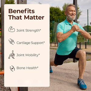 Glucosamine Chondroïtine MSM Soutien Articulaire Amélioration de la Densité Osseuse Complément Naturel Sans Produits Laitiers Adultes Femmes Hommes Sulfate 1500 mg - Product Image 4
