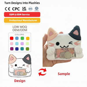 Fabricant de jouets en peluche personnalisés, faible MOQ, loup à gilet rayé de dessin animé, poupée en peluche personnalisée de personnages d'anime, jouet en peluche avec <span class=keywords><strong>logo</strong></span> personnalisé - Product Image 5