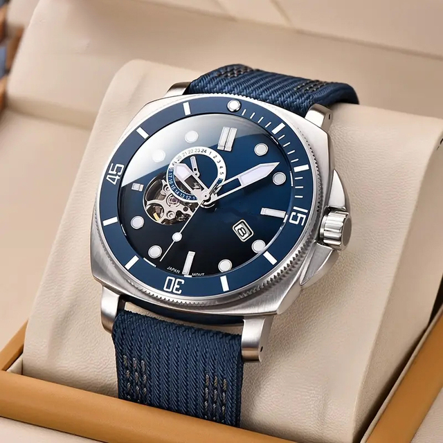 2025 New Customized Sport Men Mechanical Watch Luxury Sapphire 200M Waterproof Automatic Clock Relogio Masculino Diving Watch