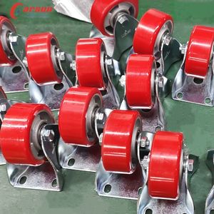 Roulettes industrielles de moyenne capacité 3/4/5 pouces, roulettes en polyoléfine/nylon avec frein, roulement à billes pivotant, OEM - Product Image 5