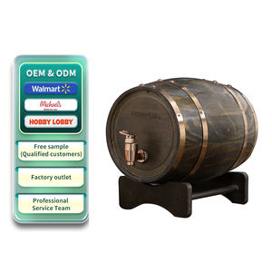 OEM et ODM 1.<span class=keywords><strong>5</strong></span>/3/<span class=keywords><strong>5</strong></span>/10 <span class=keywords><strong>litres</strong></span> de stockage en bois de chêne de pin, tonneau de whisky en bois Vintage - Product Image 1