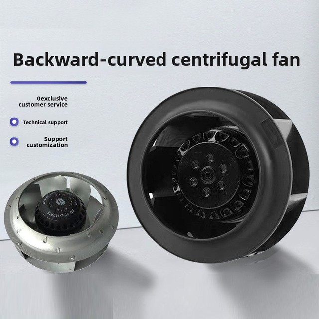 EC High Efficiency FFU EFU Duct Fan Air Handling Unit Aluminum External Rotor Motor Backward Curved Centrifugal Blower 220V 380V