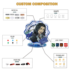 Soporte de Acrílico Ecológico de Alta Calidad para Anime, Soporte de Acrílico Holográfico Arcoíris para Películas - Product Image 5